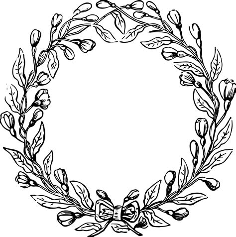 wreath clip art|vintage wreath clip art.